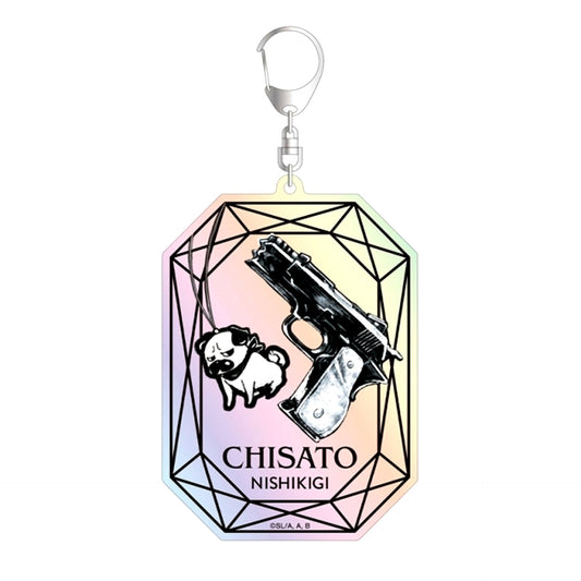 TV Anime Lycoris Recoil Chisato Nishikigi Motif A:code Aurora BIG Acrylic Keychain (Reissue) [NEW]