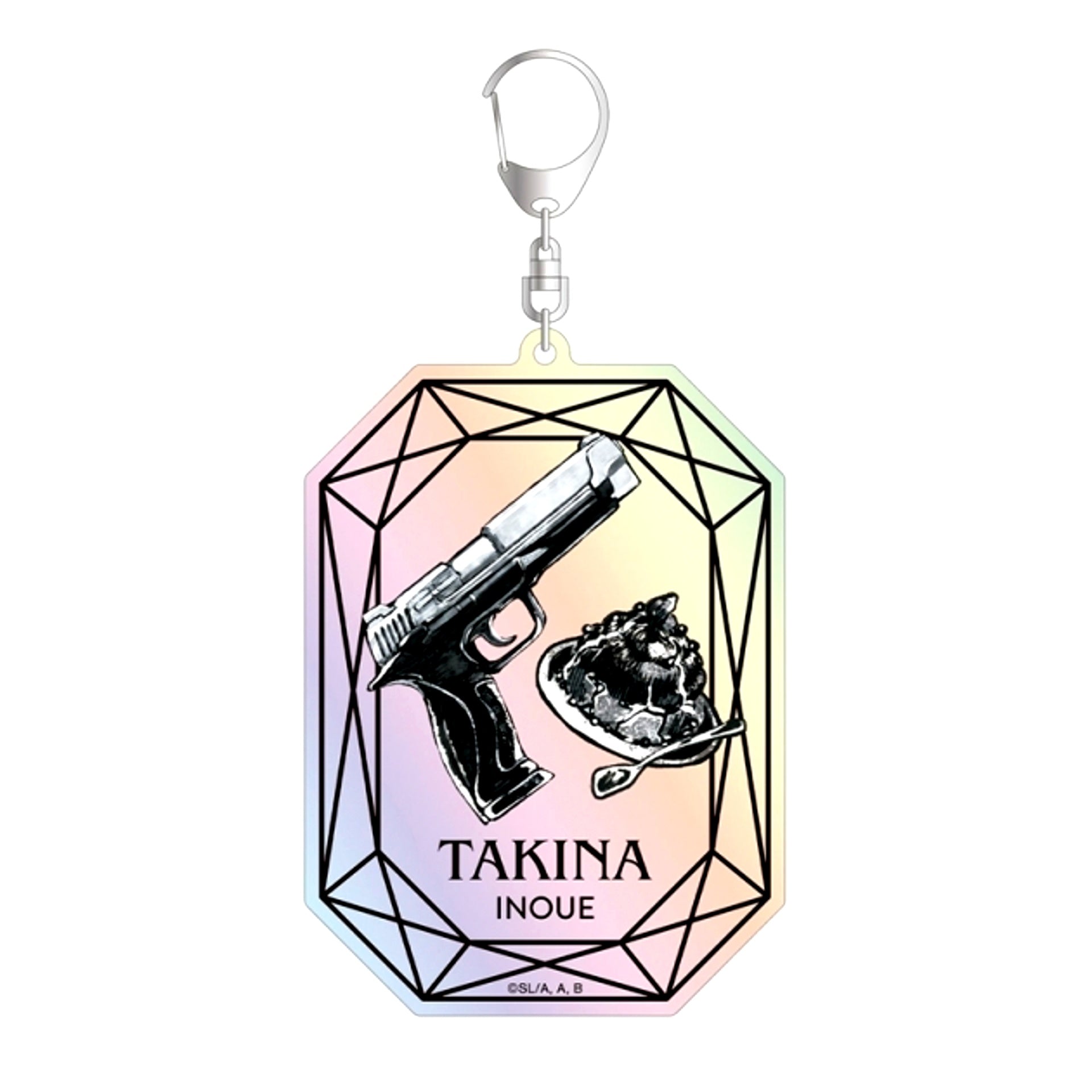 TV Anime Lycoris Recoil Takina Inoue Motif A:code Aurora BIG Acrylic Keychain (Reissue) [NEW]