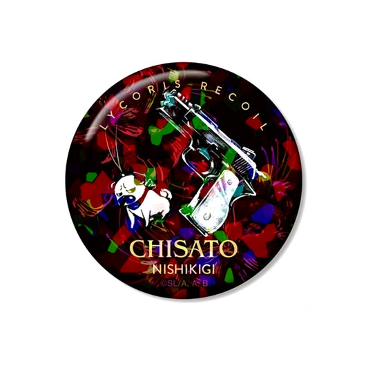 TV Anime Lycoris Recoil Chisato Nishikigi Motif A:code Hologram Can Badge (Reissue) [NEW]