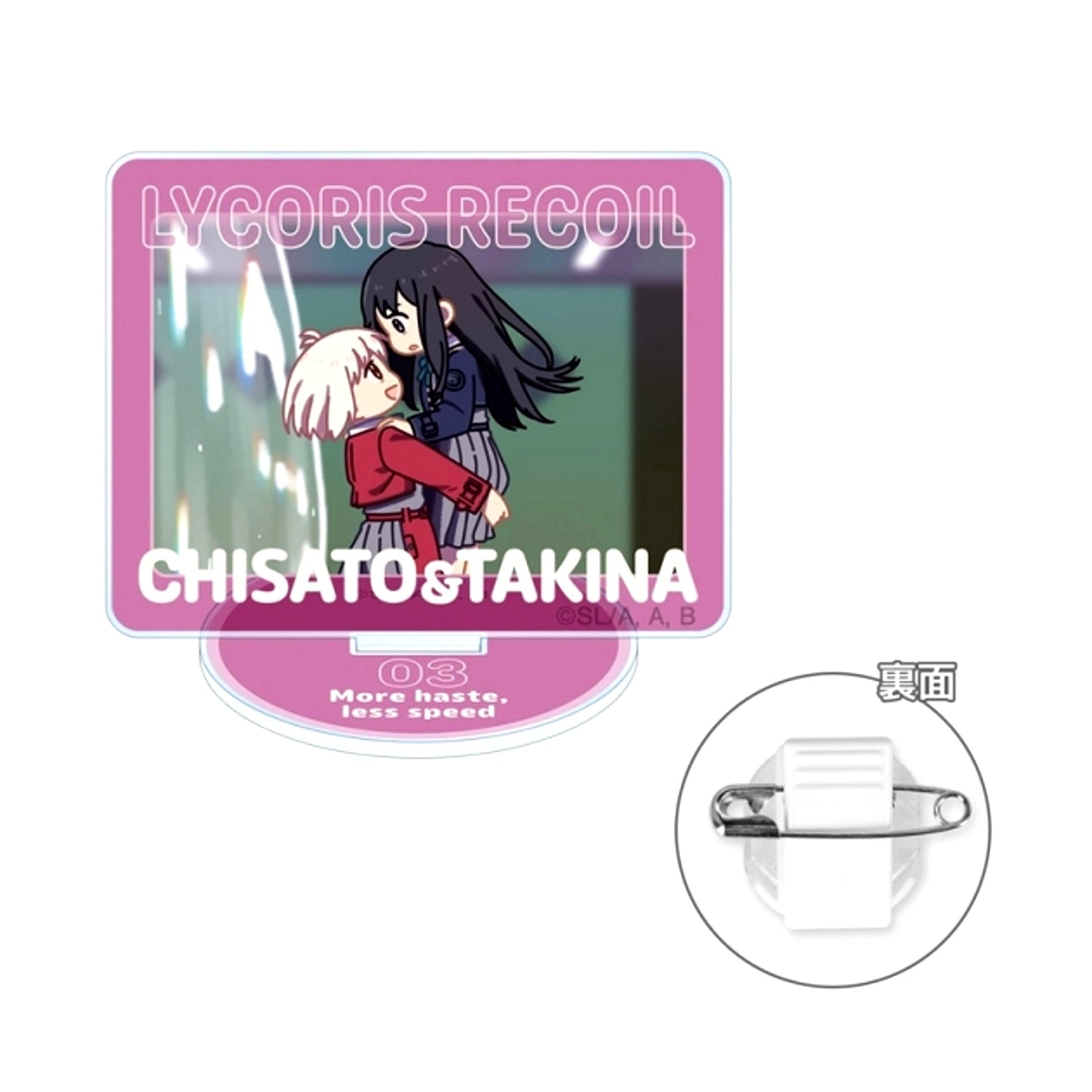 TV Anime Lycoris Recoil Chisato Nishikigi & Takina Inoue Yurukoma Acrylic Stand Multi Badge ver.C (Reissue) [NEW]