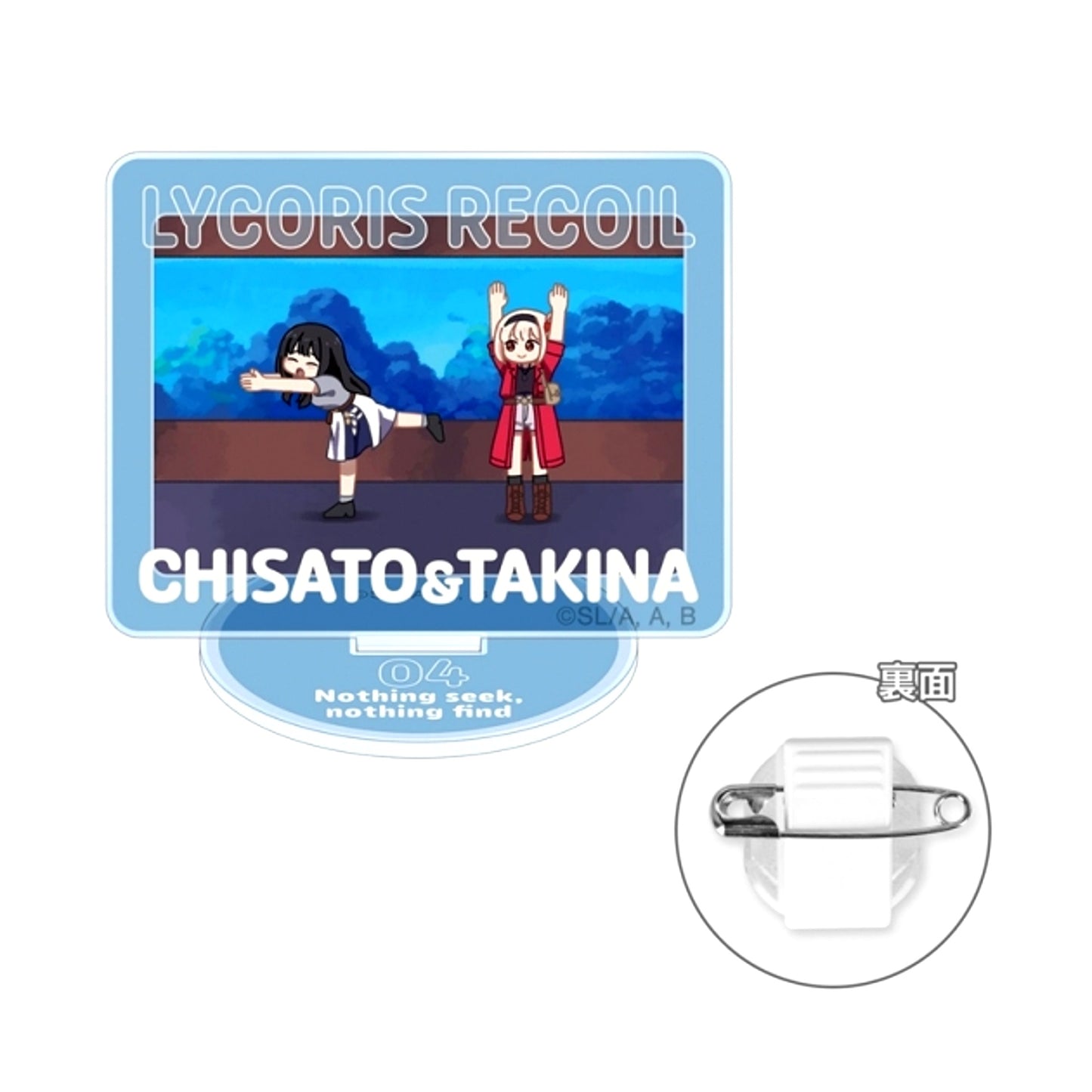 TV Anime Lycoris Recoil Chisato Nishikigi & Takina Inoue Yurukoma Acrylic Stand Multi Badge ver.E (Reissue) [NEW]