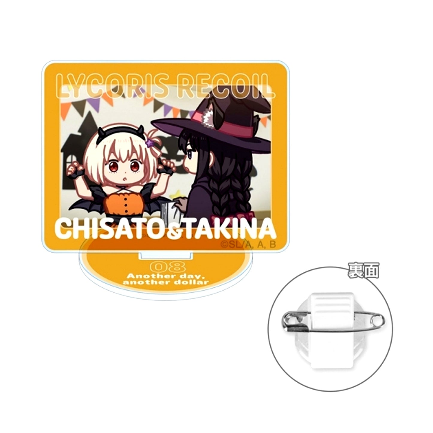 TV Anime Lycoris Recoil Chisato Nishikigi & Takina Inoue Yurukoma Acrylic Stand Multi Badge ver.F (Reissue) [NEW]