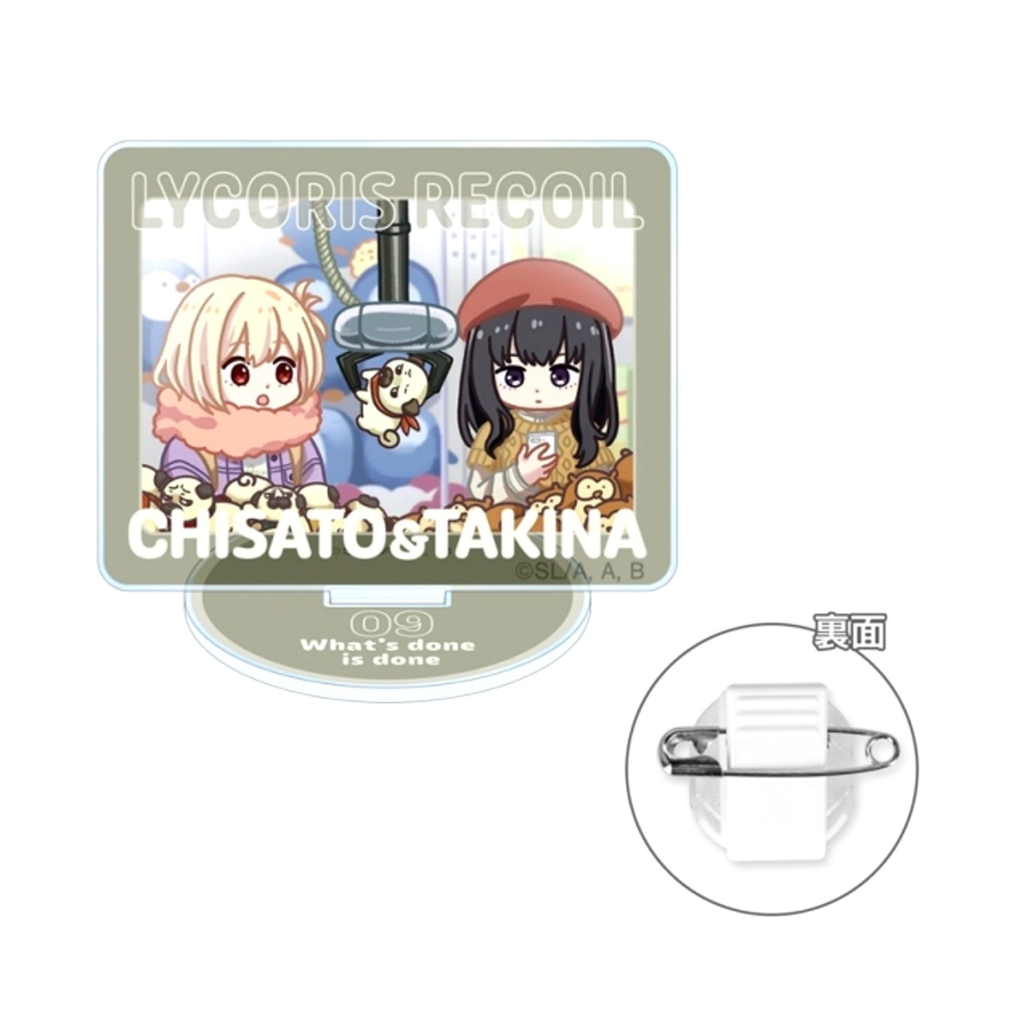 TV Anime Lycoris Recoil Chisato Nishikigi & Takina Inoue Yurukoma Acrylic Stand Multi Badge ver.G (Reissue) [NEW]