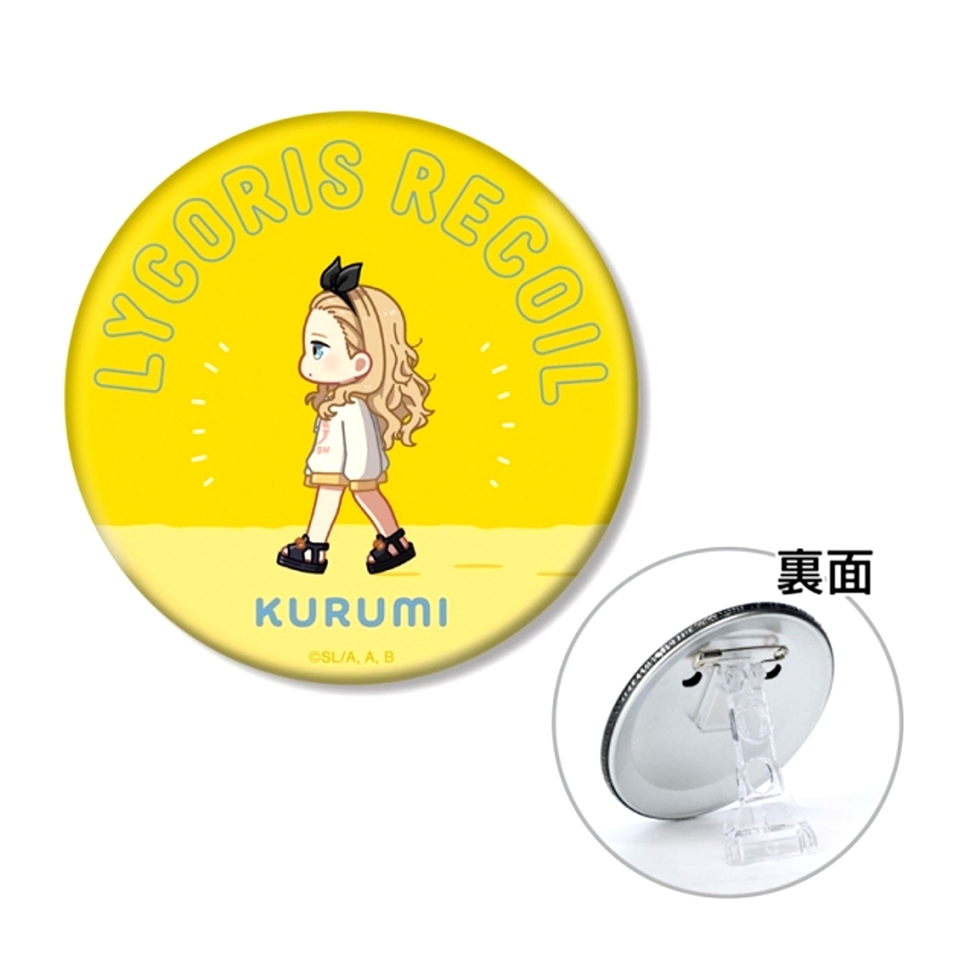 TV Anime Lycoris Recoil Kurumi Chibitoko 3WAY Can Badge (Reissue) [NEW]