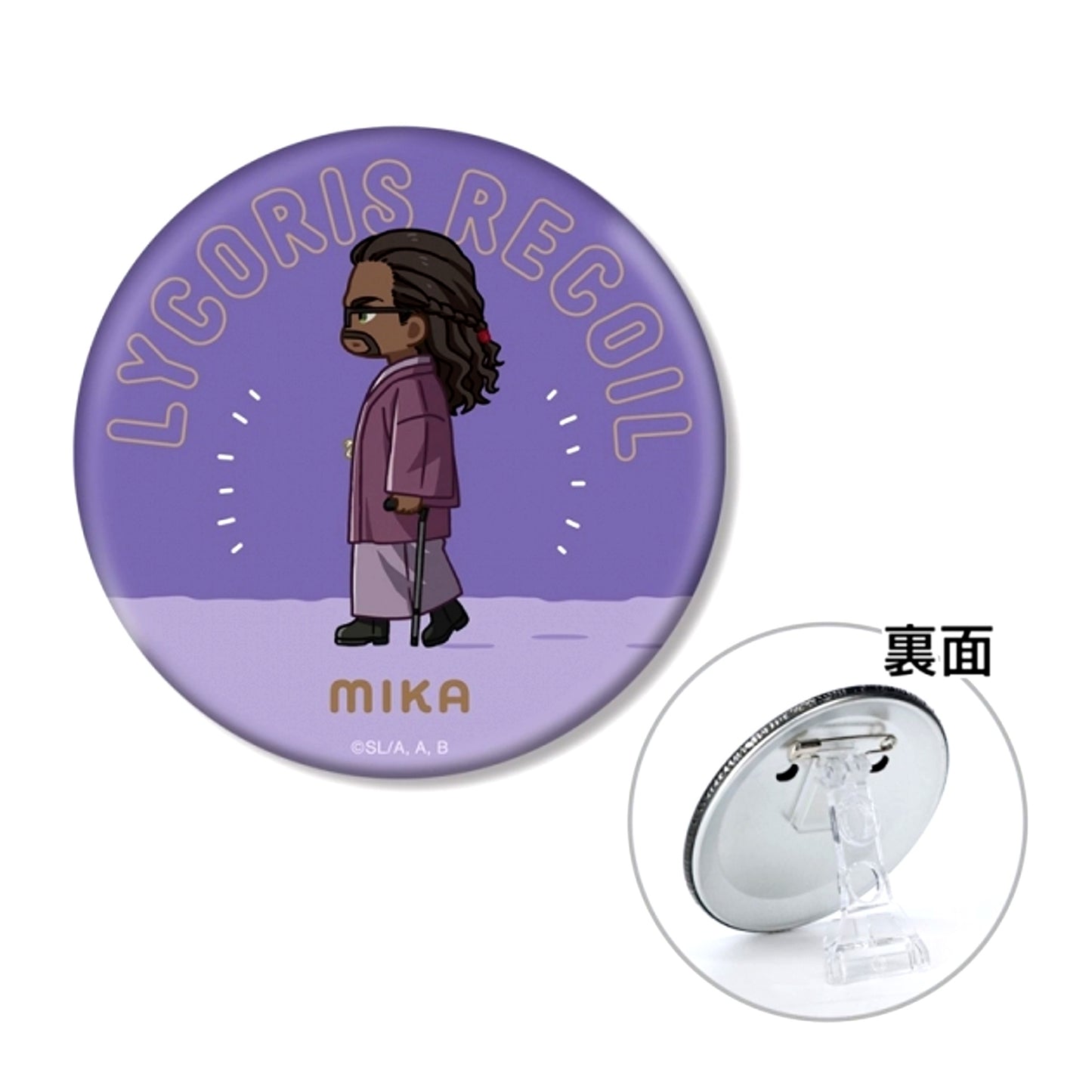 TV Anime Lycoris Recoil Mika Chibitoko 3WAY Can Badge (Reissue) [NEW]