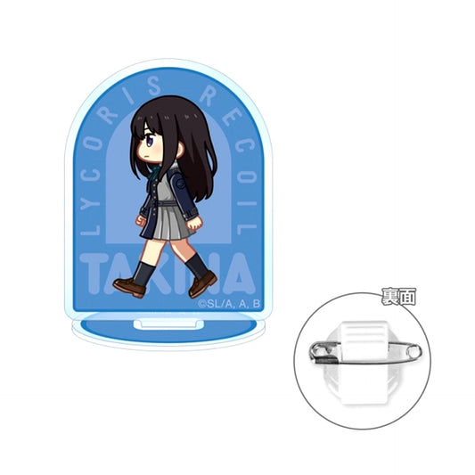 TV Anime Lycoris Recoil Takina Inoue Chibitoko Acrylic Stand Multi Badge ver.A (Reissue) [NEW]