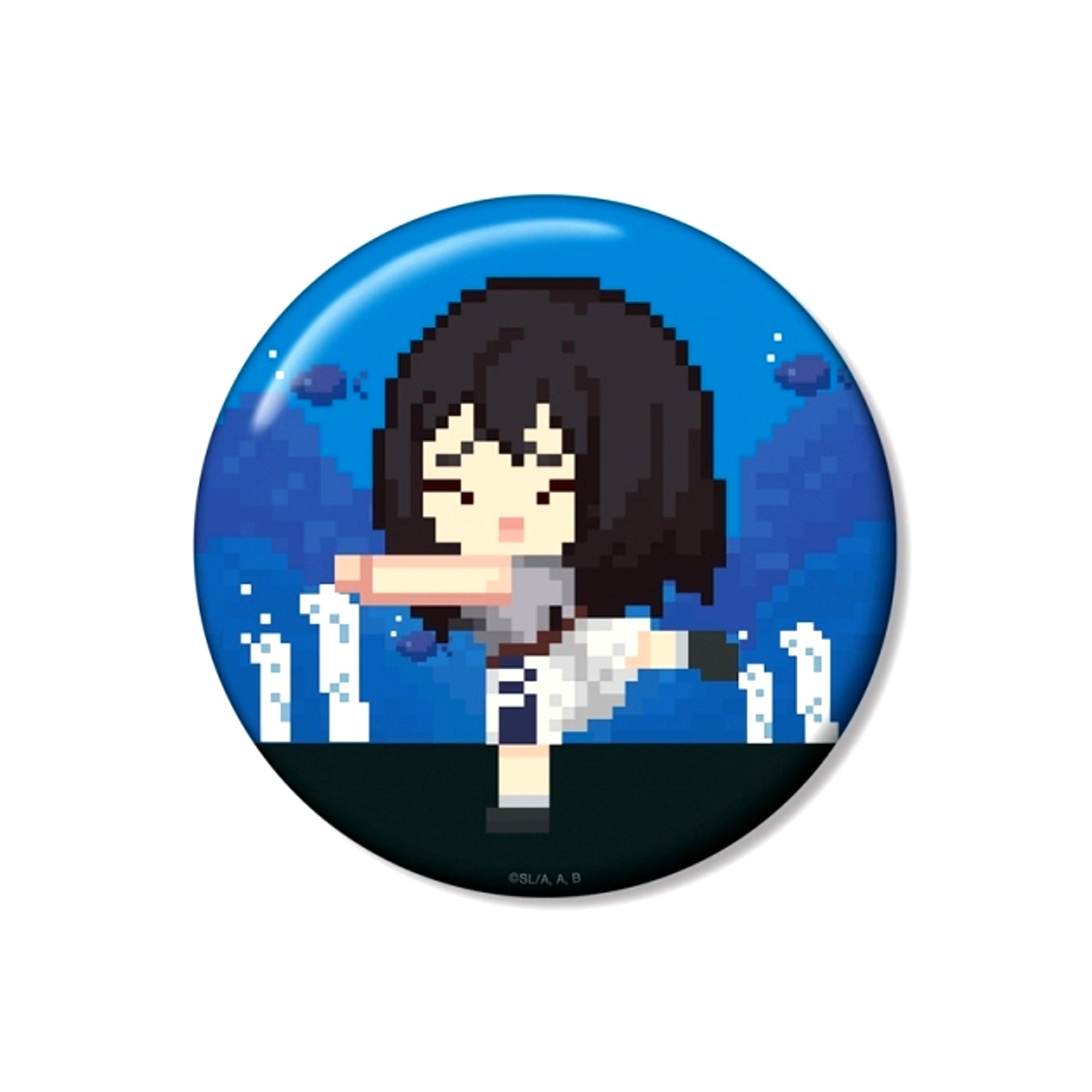TV Anime Lycoris Recoil Takina Inoue DOT DOT 100mm Can Badge ver.C (Reissue) [NEW]