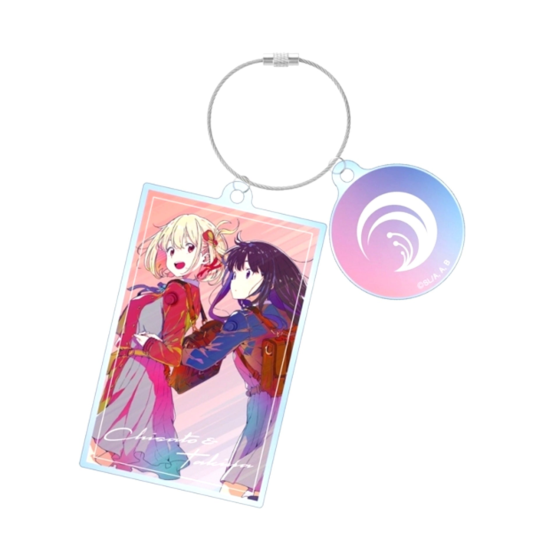 TV Anime Lycoris Recoil Chisato Nishikigi & Takina Inoue Ani-Art clear label Double Wire Acrylic Keychain (Reissue) [NEW]