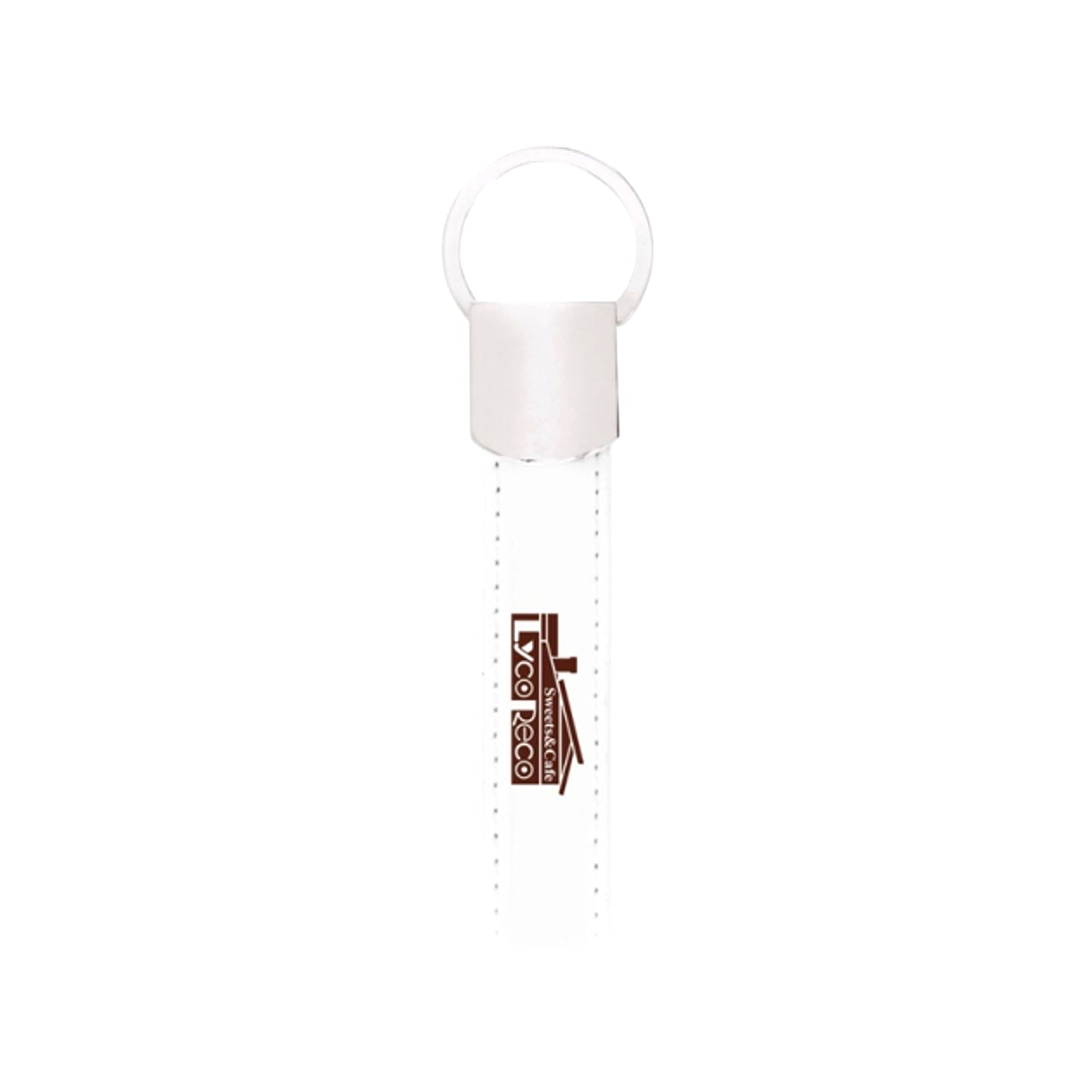 TV Anime Lycoris Recoil Cafe LycoReco Synthetic Leather Keychain with Key Ring (Reissue) [NEW]