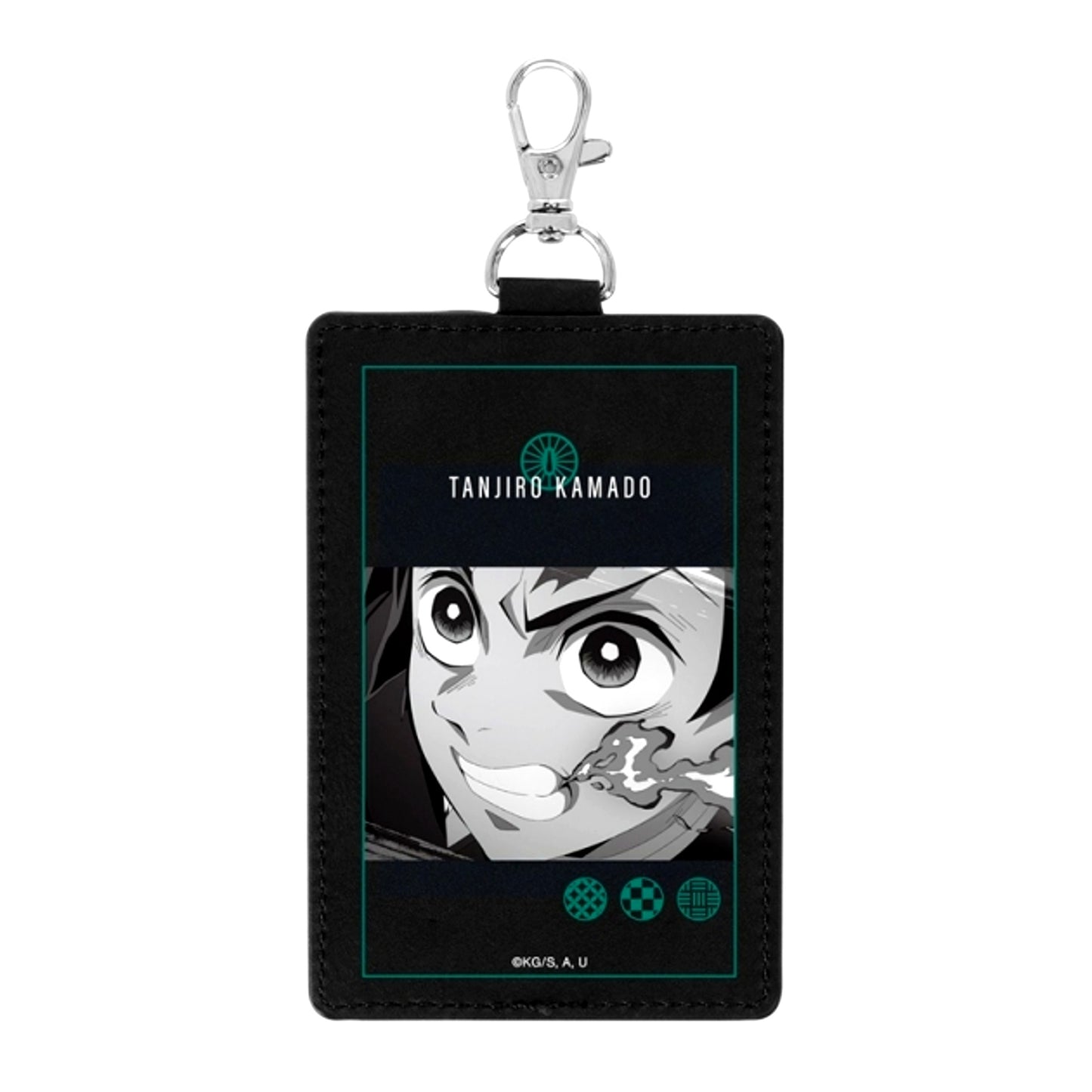 Demon Slayer: Kimetsu no Yaiba Anime Tanjiro Kamado Vertical 1-Pocket Pass Case with Snap Hook (Reissue) [NEW]