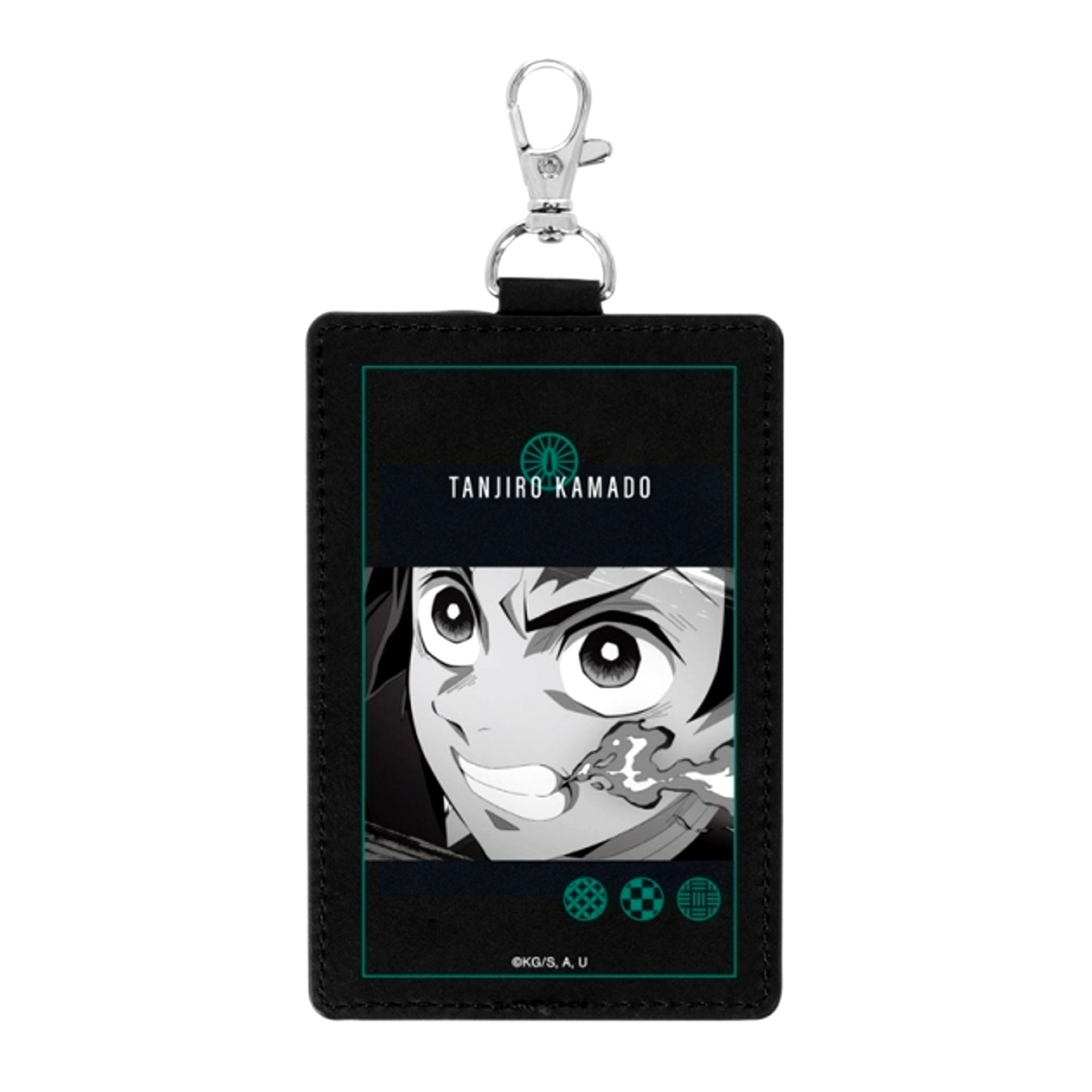 Demon Slayer: Kimetsu no Yaiba Anime Tanjiro Kamado Vertical 1-Pocket Pass Case with Snap Hook (Reissue) [NEW]
