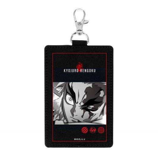 Demon Slayer: Kimetsu no Yaiba Anime Kyojuro Rengoku Vertical 1-Pocket Pass Case with Snap Hook (Reissue) [NEW]