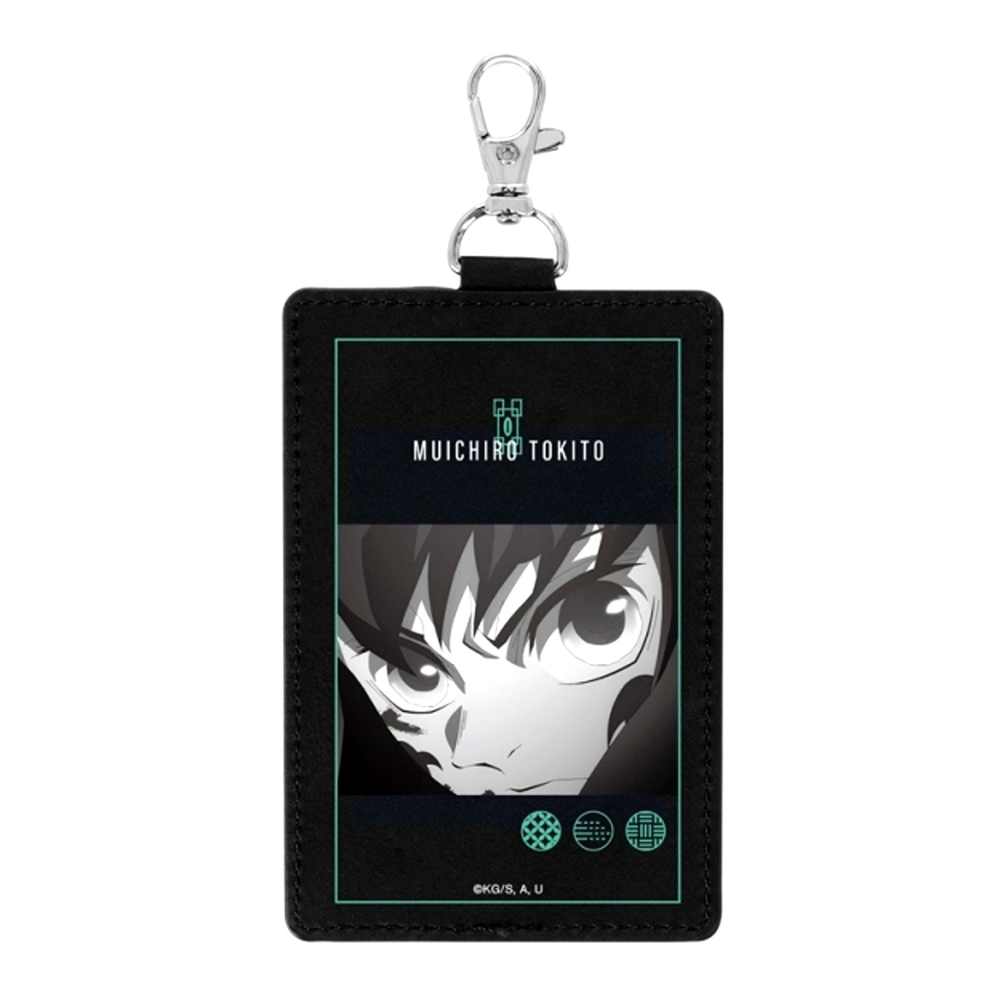 Demon Slayer: Kimetsu no Yaiba Anime Muichiro Tokito Vertical 1-Pocket Pass Case with Snap Hook (Reissue) [NEW]