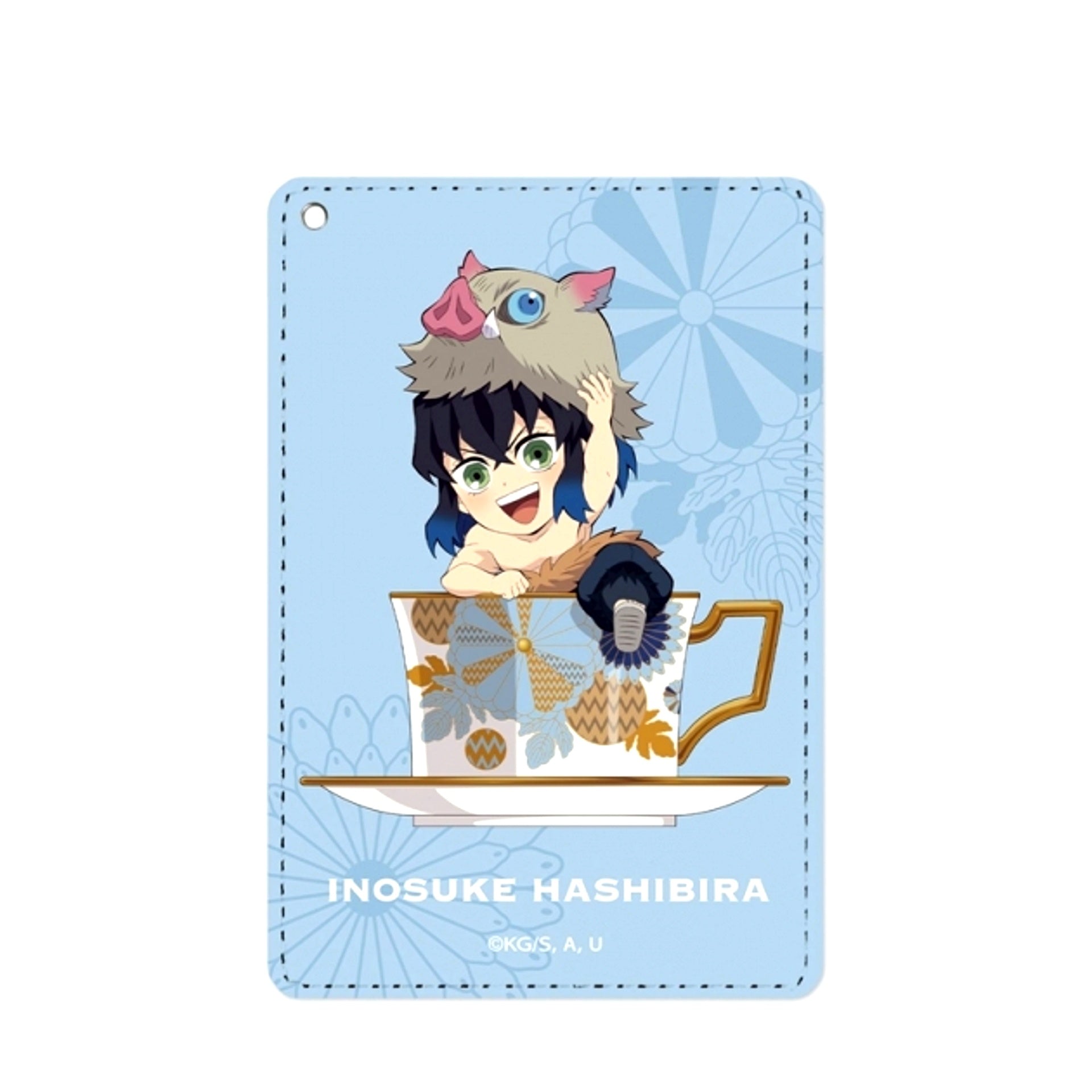 Anime Demon Slayer: Kimetsu no Yaiba Inosuke Hashibira Mini Chara Tea Cup ver. 1 Pocket Pass case Goods - Pass case Resale [NEW]