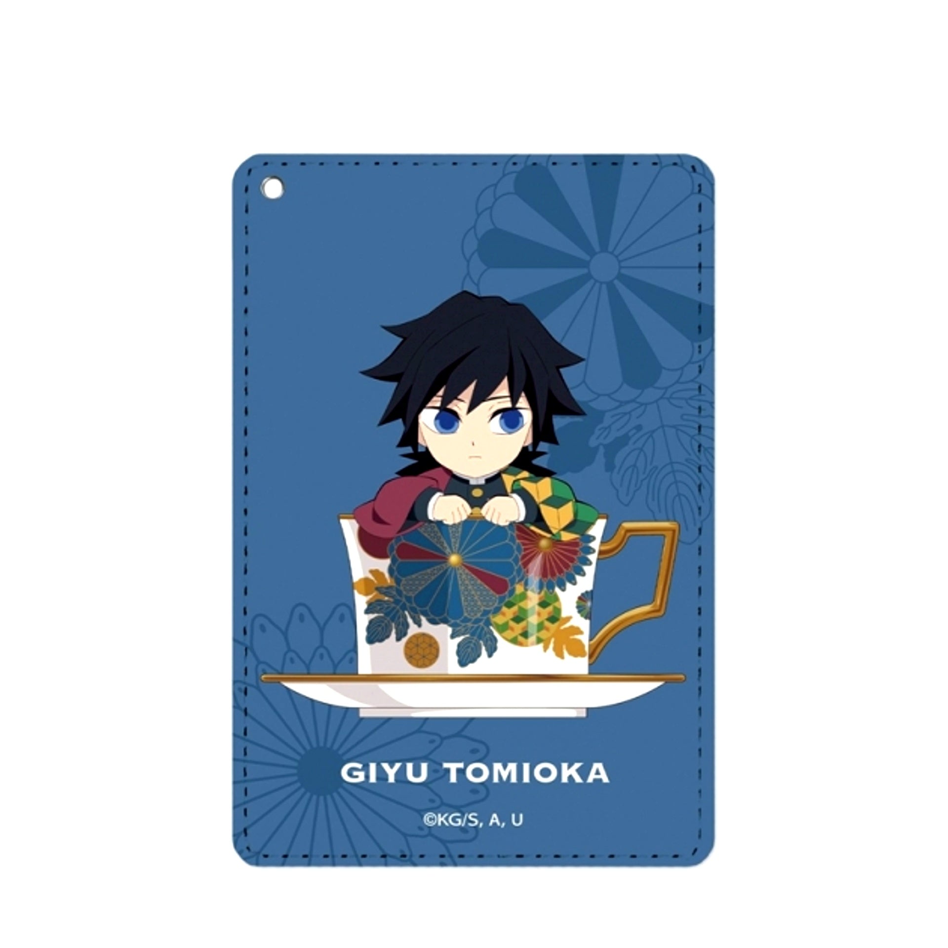 Anime Demon Slayer: Kimetsu no Yaiba Giyu Tomiokau Mini Chara Tea Cup ver. 1 Pocket Pass case Goods - Pass case Resale [NEW]