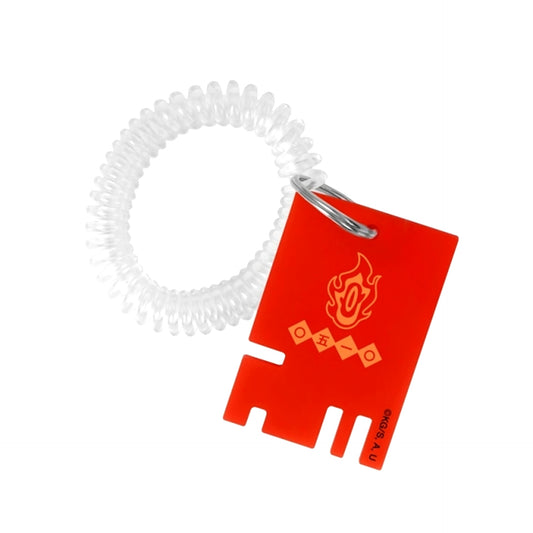 Anime Demon Slayer: Kimetsu no Yaiba Kyojuro Rengoku Locker Key Style Acrylic Keychain Goods - Keychain Resale [NEW]