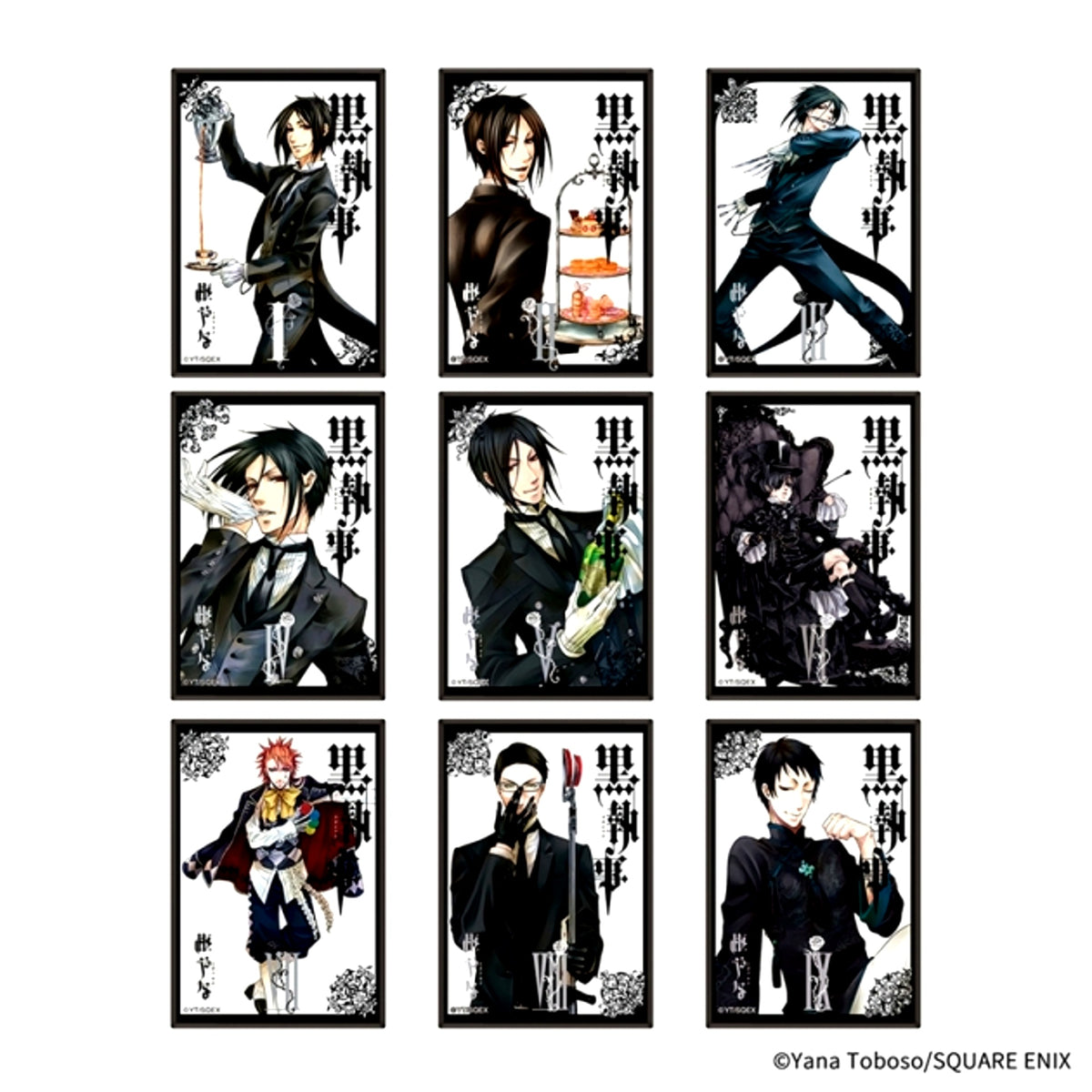 Black Butler Random Button Vol.1(SQUARE ENIX COMIC COVER COLLECTION) Goods - Badge [NEW]
