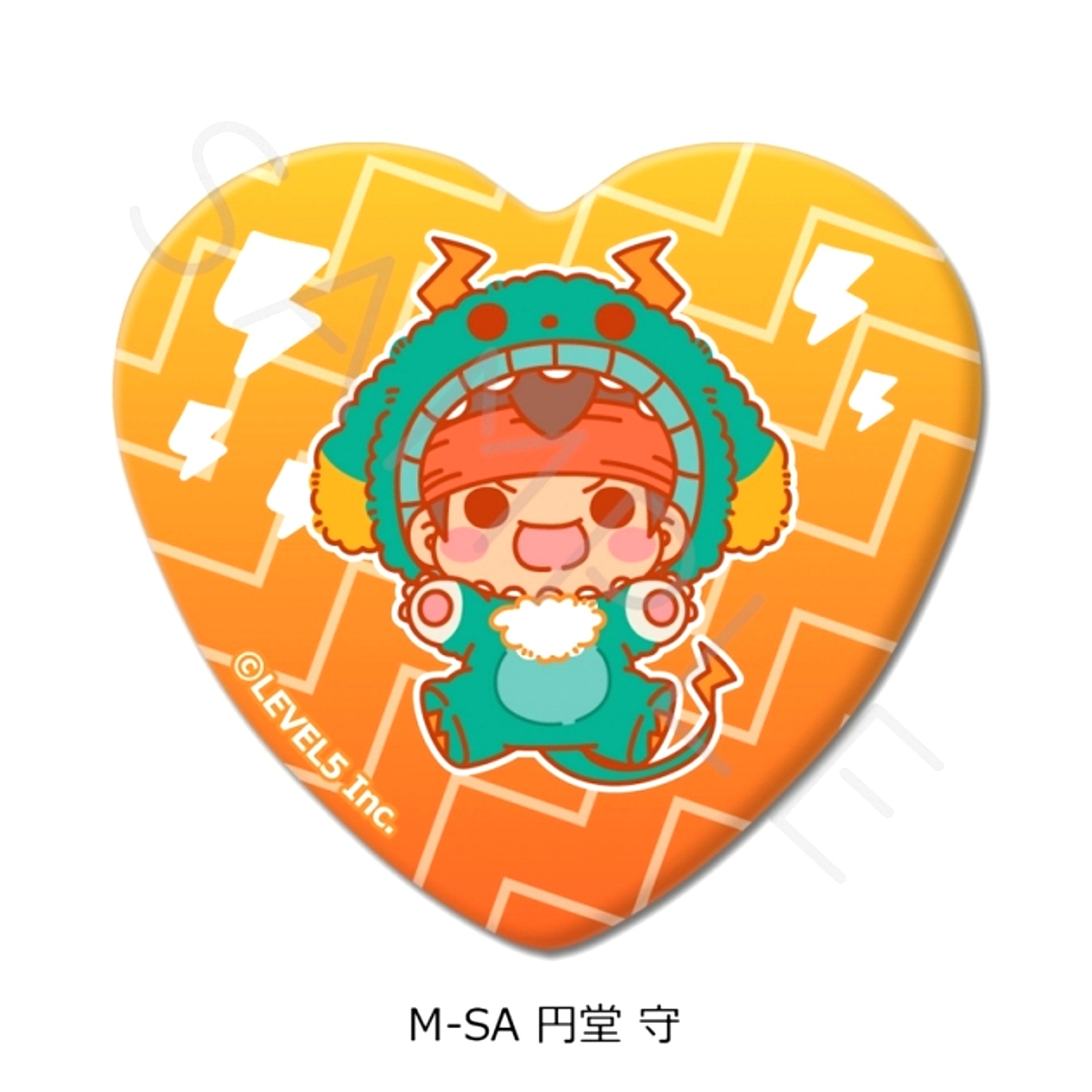 Inazuma Eleven: Victory Road Heart-Shaped Can Badge M-SA (Mamoru Endo) [NEW]