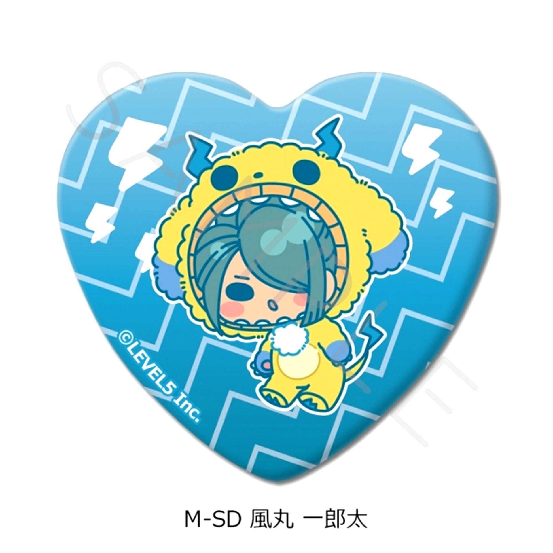 Inazuma Eleven: Victory Road Heart-Shaped Can Badge M-SD (Ichirouta Kazemaru) [NEW]