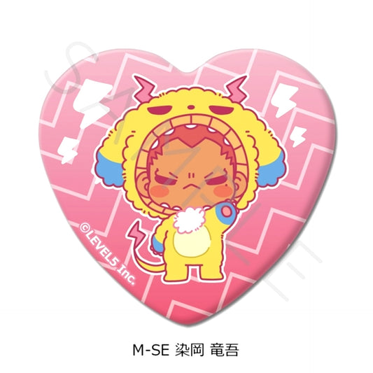 Inazuma Eleven: Victory Road Heart-Shaped Can Badge M-SE (Ryugo Someoka) [NEW]