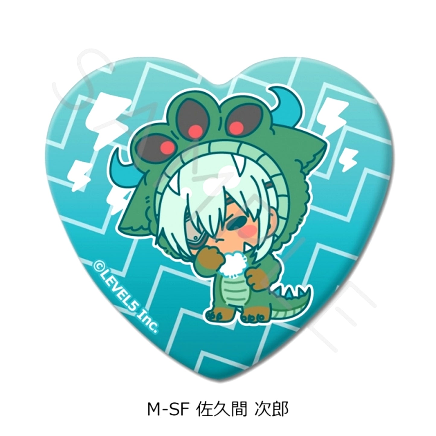 Inazuma Eleven: Victory Road Heart-Shaped Can Badge M-SF (Jiro Sakuma) [NEW]