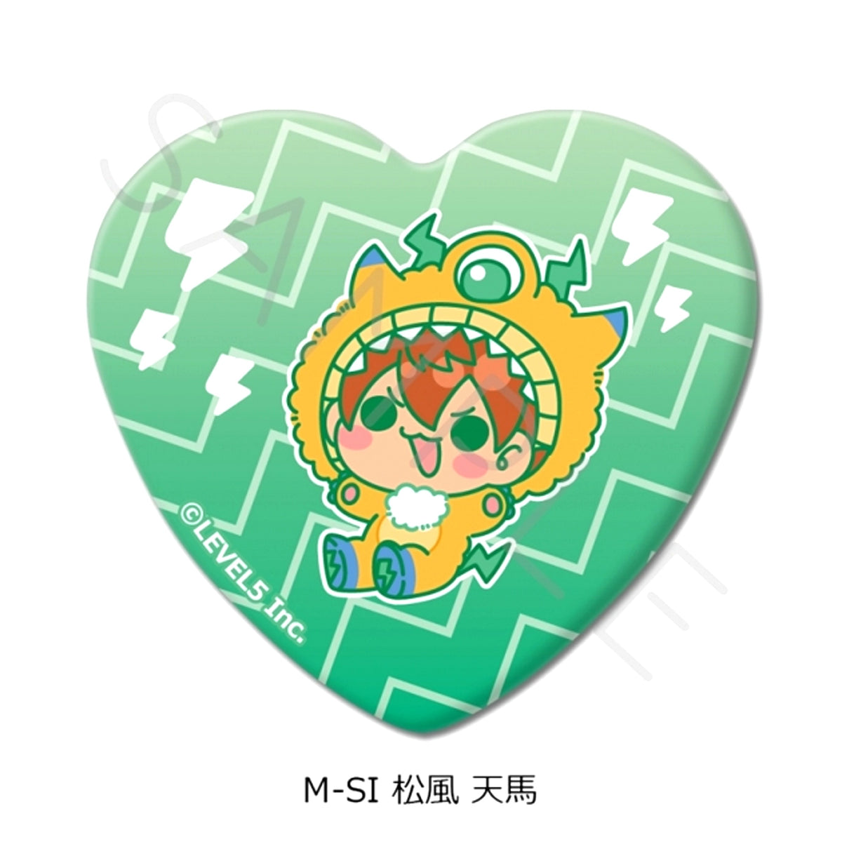 Inazuma Eleven: Victory Road Heart-Shaped Can Badge M-SI (Tenma Matsukaze) [NEW]