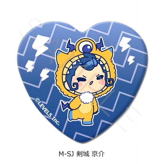 Inazuma Eleven: Victory Road Heart-Shaped Can Badge M-SJ (Kyosuke Tsurugi) [NEW]