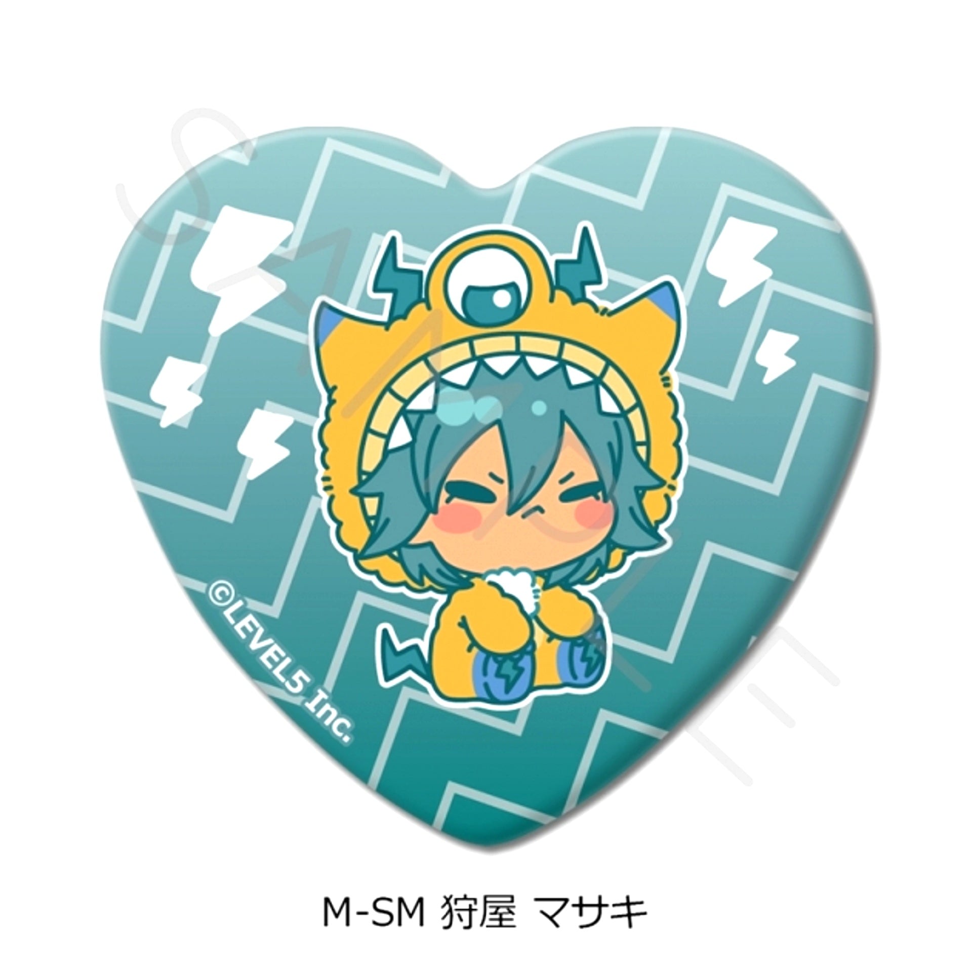 Inazuma Eleven: Victory Road Heart-Shaped Can Badge M-SM (Masaki Kariya) [NEW]