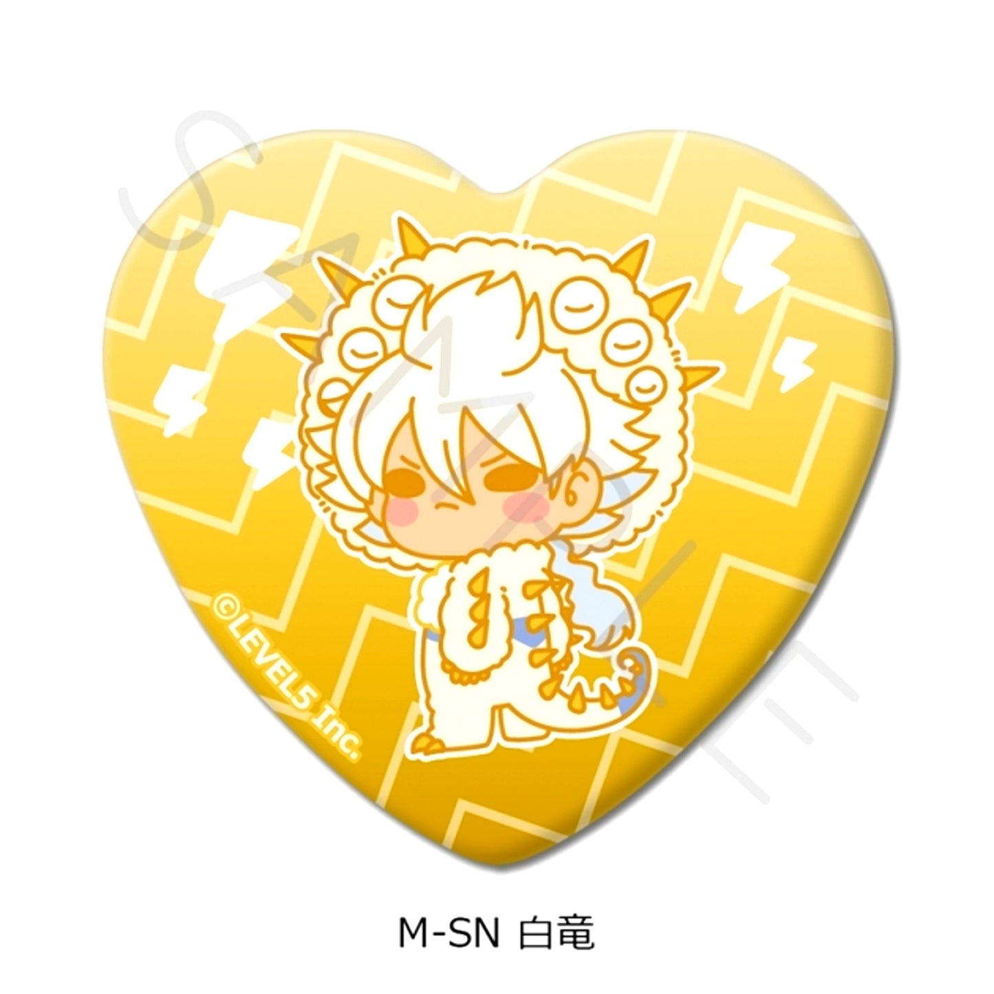 Inazuma Eleven: Victory Road Heart-Shaped Can Badge M-SN (Hakuryu) [NEW]