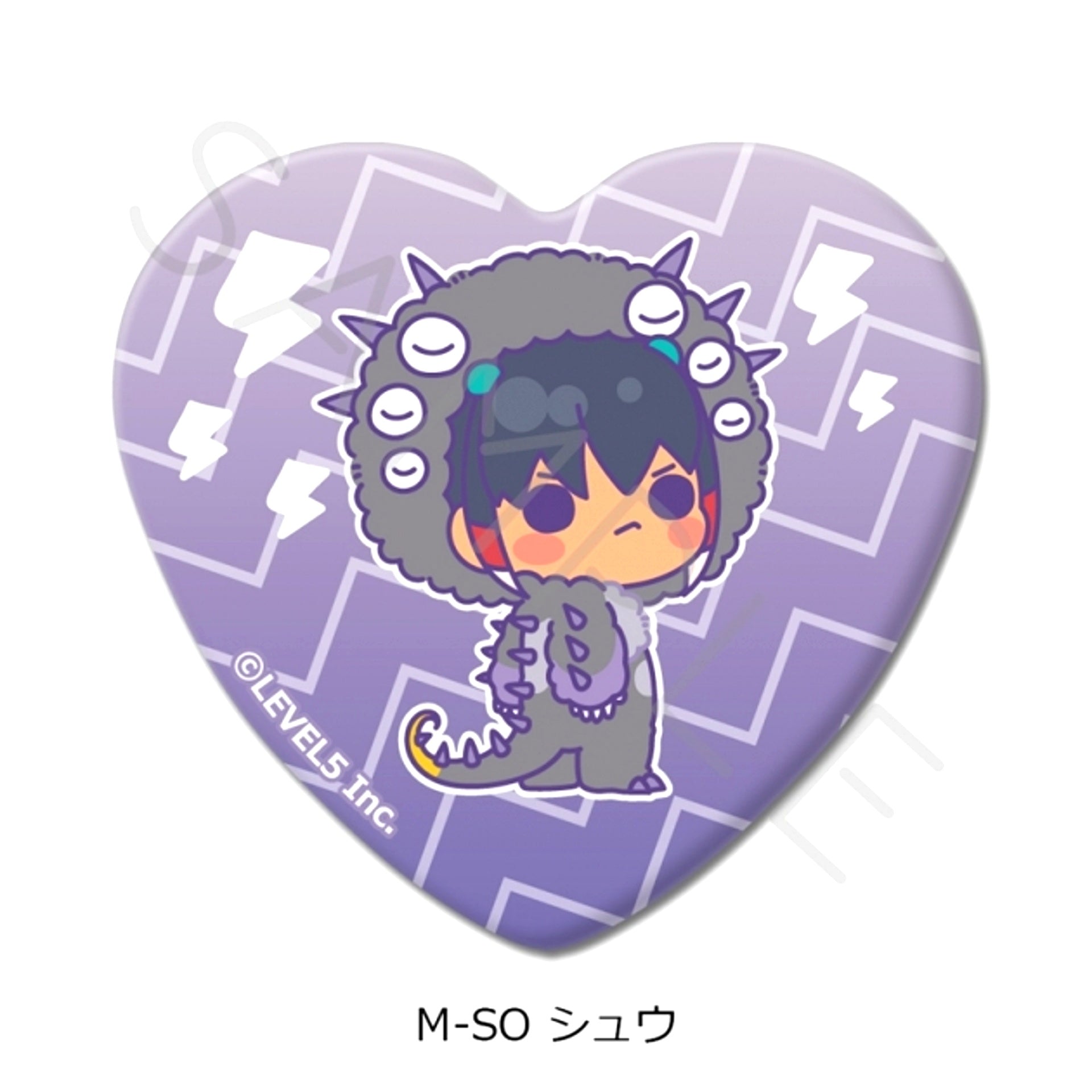 Inazuma Eleven: Victory Road Heart-Shaped Can Badge M-SO (Shu) [NEW]