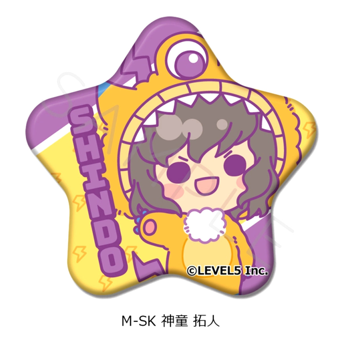 Inazuma Eleven: Victory Road Star-Shaped Can Badge M-SK (Takuto Shindo) [NEW]