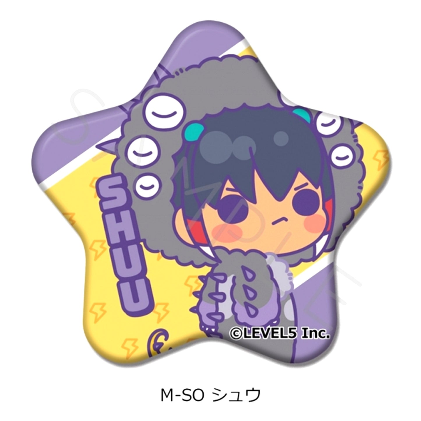 Inazuma Eleven: Victory Road Star-Shaped Can Badge M-SO (Shu) [NEW]