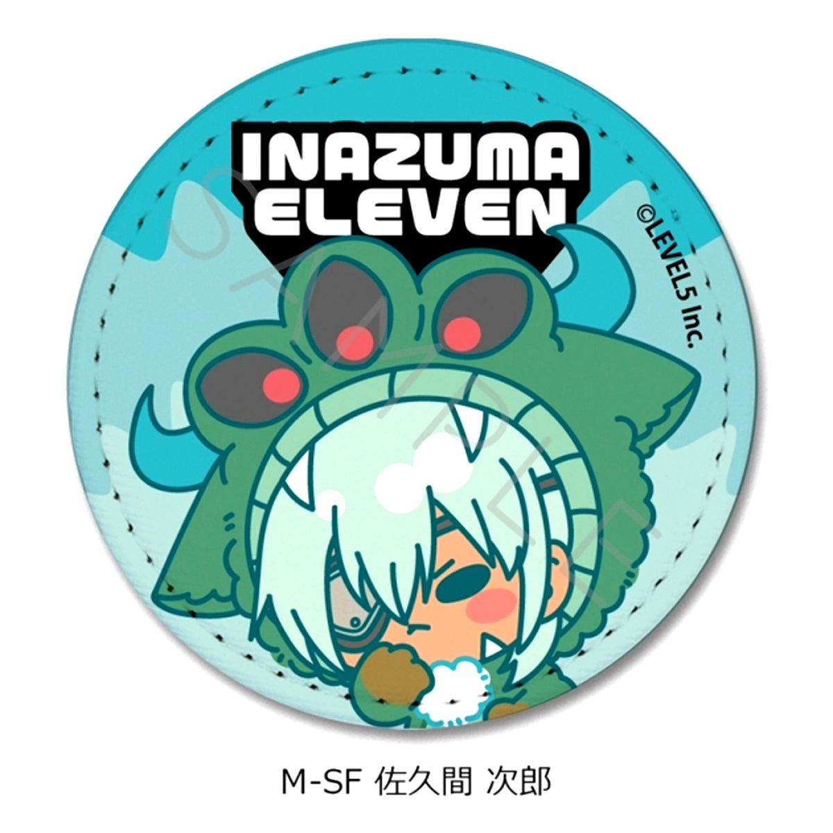 Inazuma Eleven: Victory Road Leather Badge (Round) M-SF (Jiro Sakuma) [NEW]