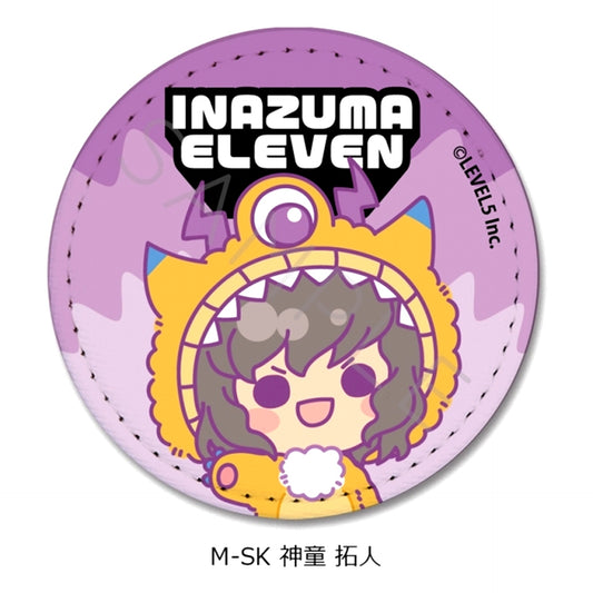 Inazuma Eleven: Victory Road Leather Badge (Round) M-SK (Takuto Shindo) [NEW]