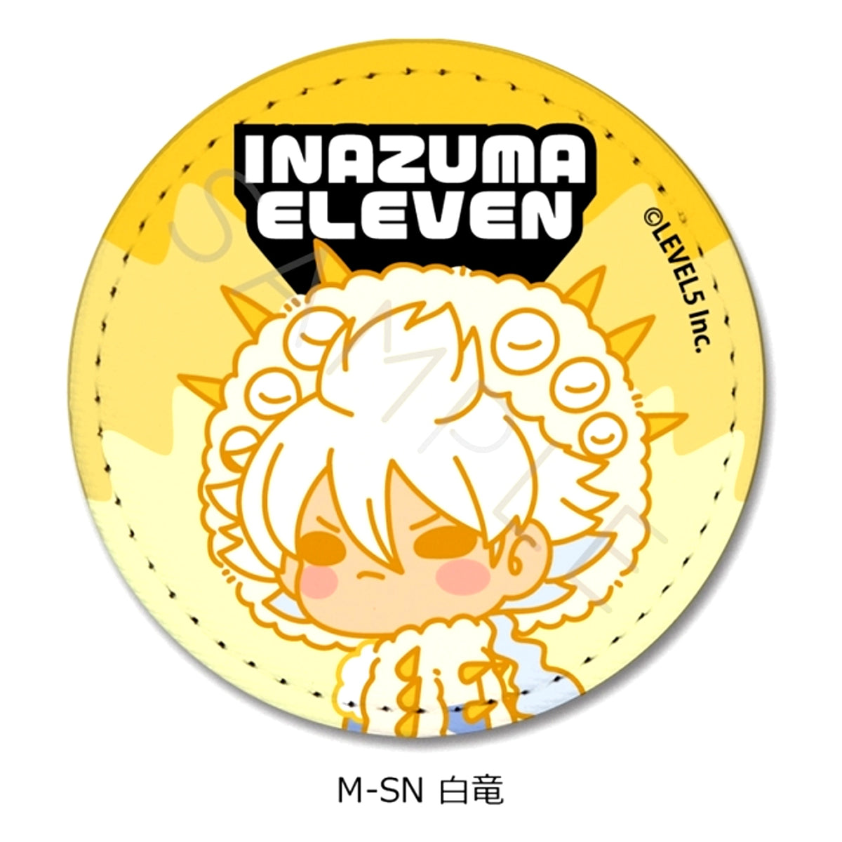 Inazuma Eleven: Victory Road Leather Badge (Round) M-SN (Hakuryu) [NEW]