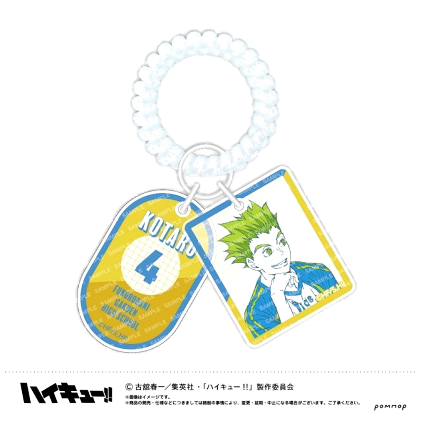 Haikyu!! Locker Key Style Keychain -Off-Shot Color Vol.2- (F Kotaro Bokuto) [NEW]