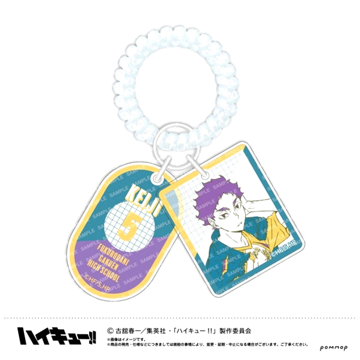 Haikyu!! Locker Key Style Keychain -Off-Shot Color Vol.2- (G Keiji Akaashi) [NEW]