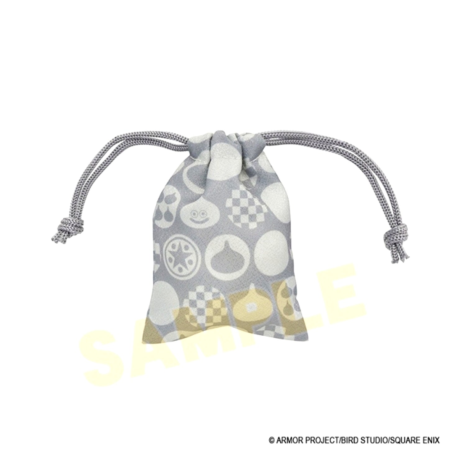 Smile Slime Japanese Style Series Mini Drawstring Pouch <Gray> [NEW]