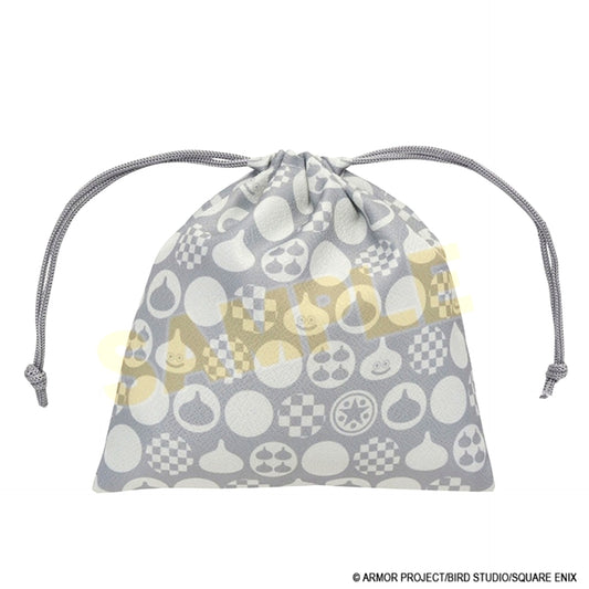 Smile Slime Japanese Style Series Drawstring Pouch <Gray> [NEW]