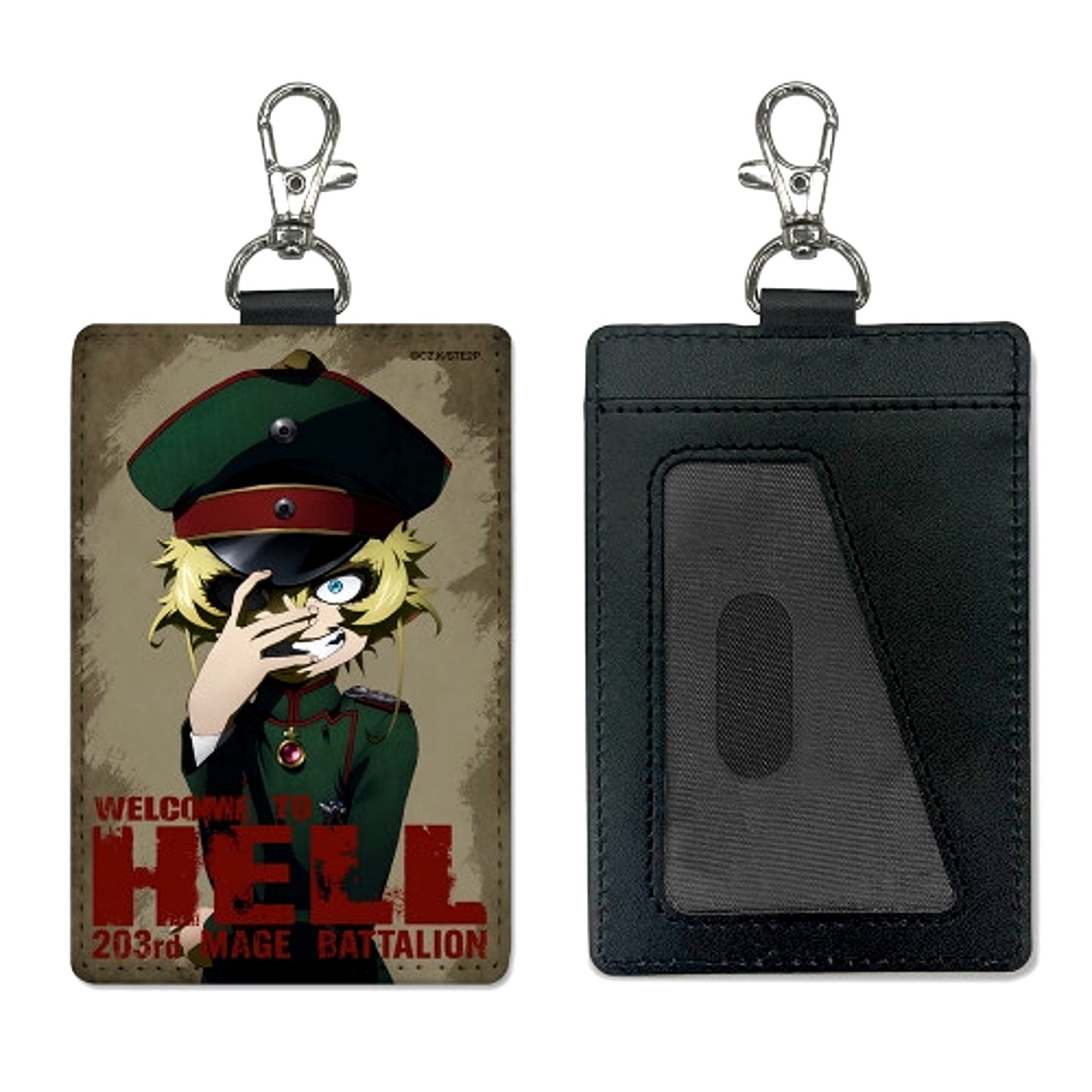 Saga of Tanya the Evil II Tanya "Welcome to Hell" Pass Case (with Snap Hook) [NEW]
