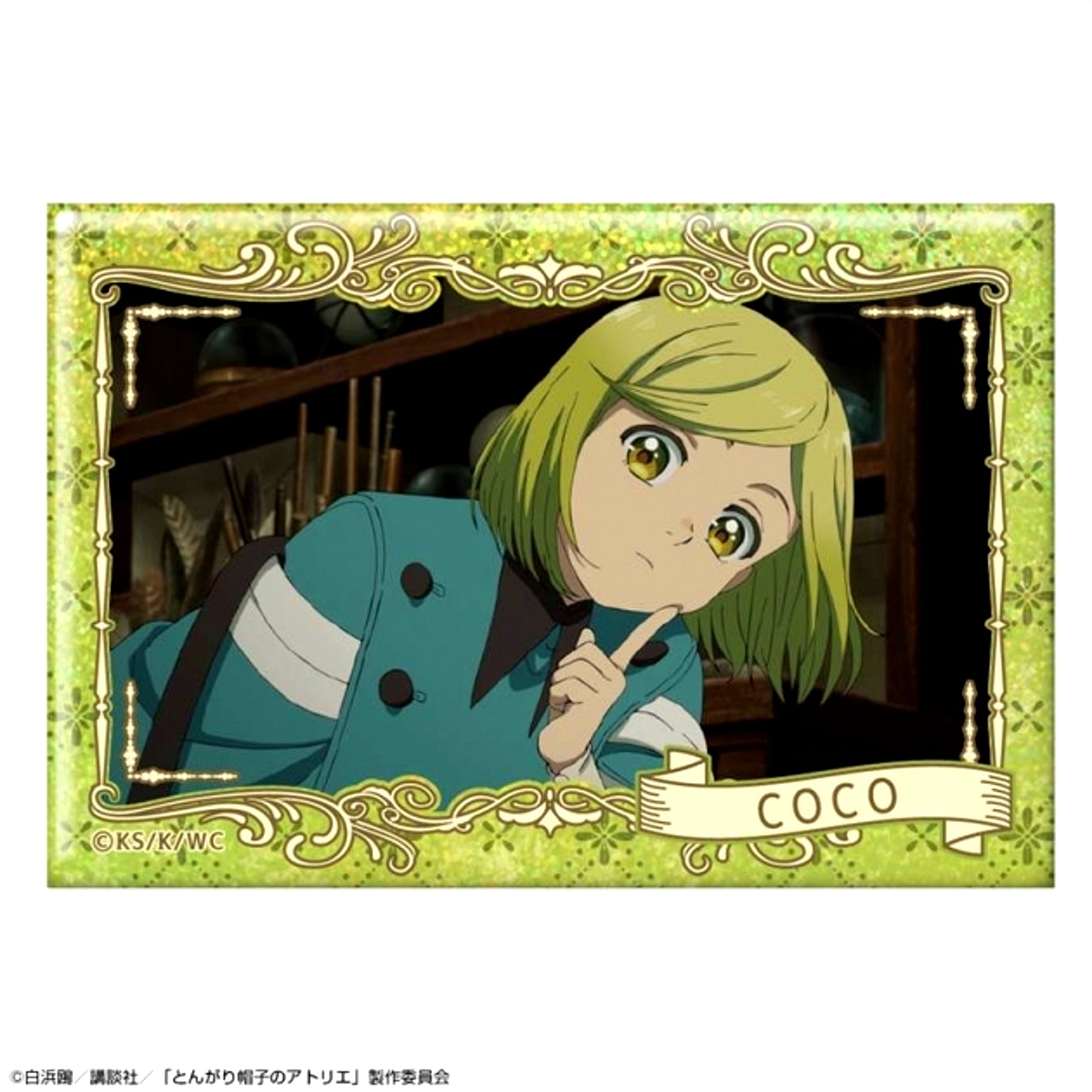 TV Anime Witch Hat Atelier Hologram Button Ver.2 Design 01 (Coco /A) Goods - Badge [NEW]