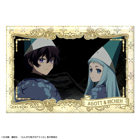TV Anime Witch Hat Atelier Hologram Can Badge Ver.2 Design 14 (Agott & Richeh) [NEW]