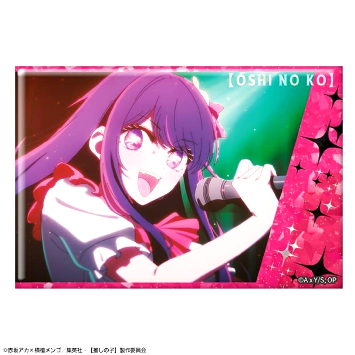 TV Anime Hologram Button Ver.6 Design 01 (Ai /A) Goods - Badge Oshi No Ko Resale [NEW]