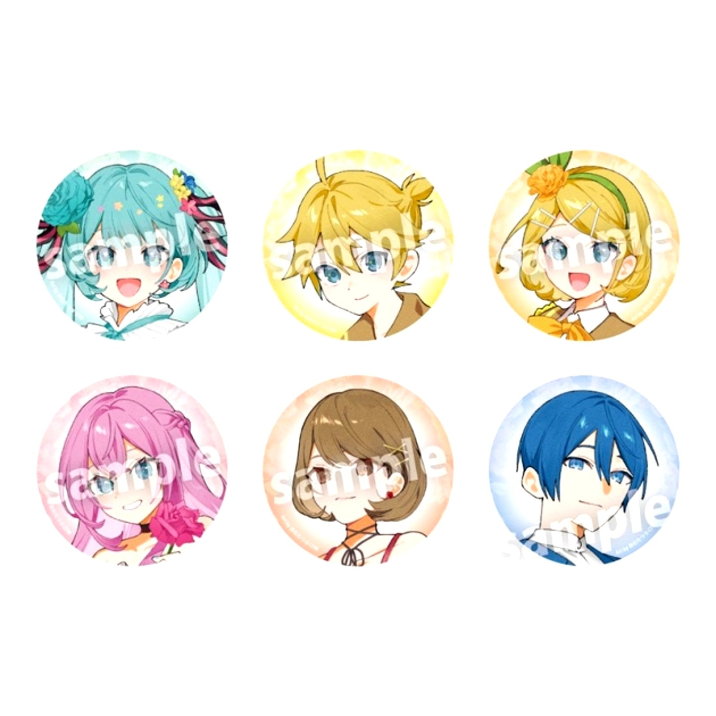Hatsune Miku Hatsune Miku xStart Flowers Button Collection Rose Goods - Badge [NEW]