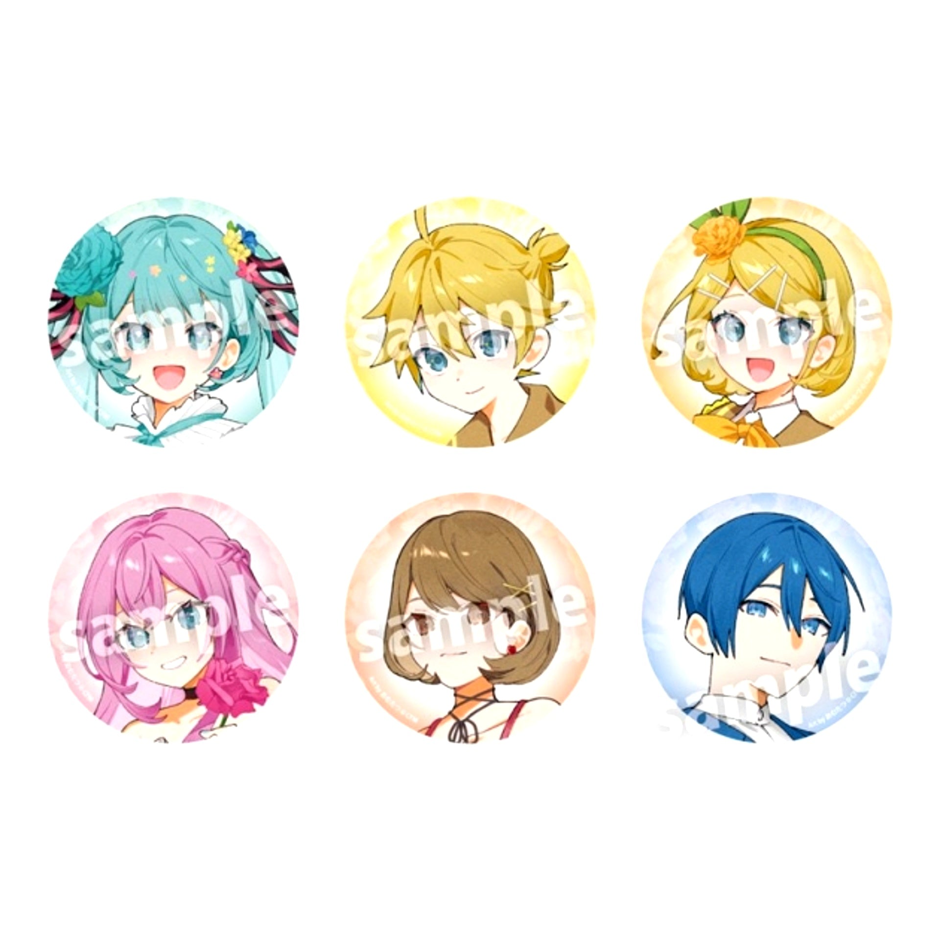 Hatsune Miku Hatsune Miku xStart Flowers Button Collection Rose Goods - Badge [NEW]