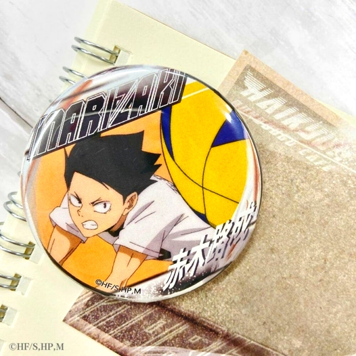 Haikyu!! A page of youth Can Badge Michinari Akagi (Reissue) [NEW]
