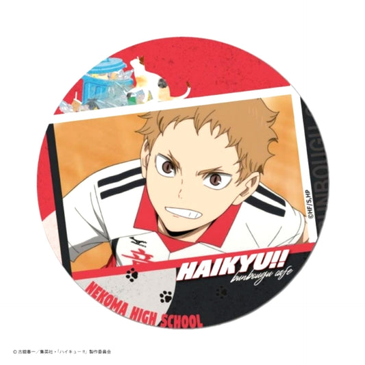 Haikyu!! Excellent scene Button Morisuke Yaku Goods - Badge Resale [NEW]
