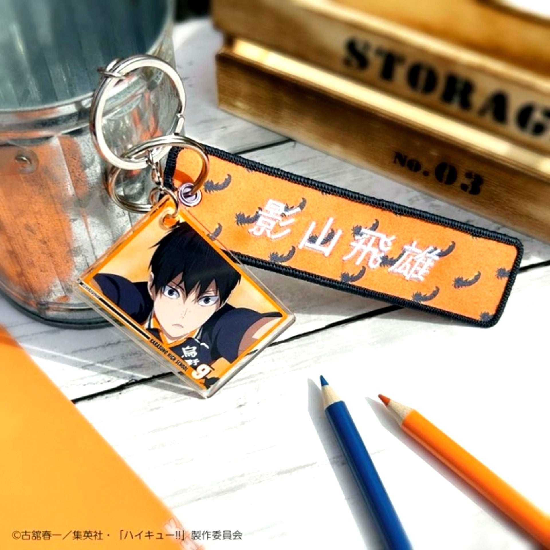 Haikyu!! Excellent scene Tag Keychain with Scene Photo Tobio Kageyama (Reissue) [NEW]