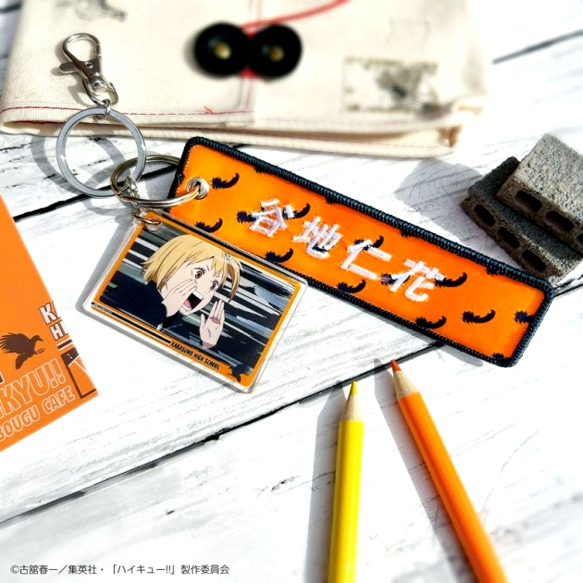 Haikyu!! Excellent scene Tag Keychain with Scene Photo Hitoka Yachi (Reissue) [NEW]