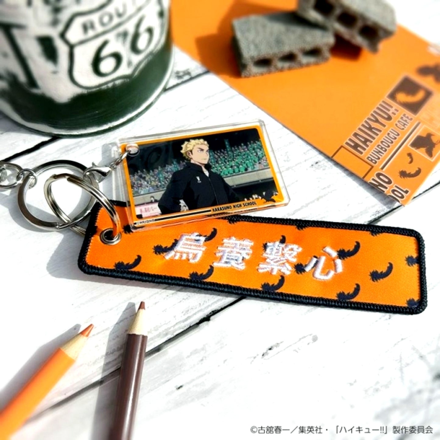 Haikyu!! Excellent scene Tag Keychain with Scene Photo Keishin Ukai (Reissue) [NEW]